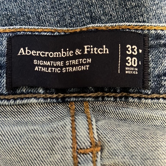 Abercrombie & Fitch Jeans Y2K Signature Stretch Athletic Straight W33 L28 1/2 - Picture 13 of 13